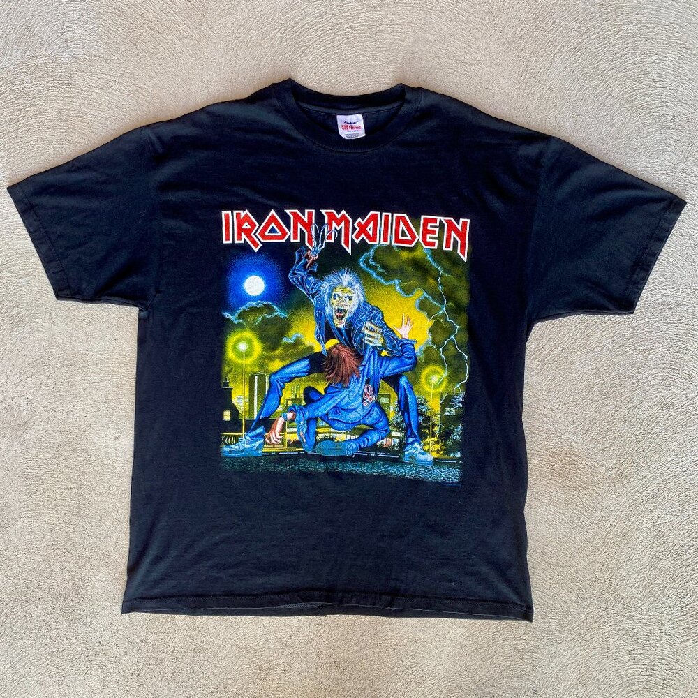 Vintage 90s Iron Maiden No Prayer for the Road t-shirt
